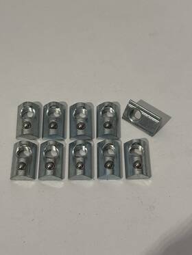 8020 13034 M8 Self-aligning Roll-in T-nut With Ball Spring Lot Of 10