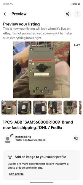 1sam550000r1009 Abb Ms495-90 Manual Motor Starter