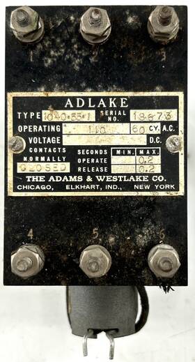 1040-55-1 Adlake 110v 65 Cycle Relay