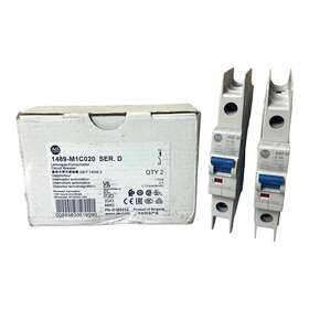 1489-m1c020 Allen Bradley Ser.d 1 Pole 2a Circuit Braker