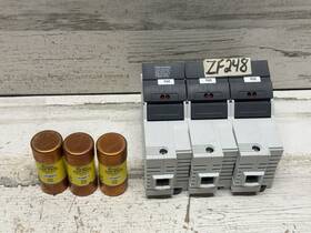 1492-fb3j60-l Allen Bradley Fuse Holder 60a 600v 3p With 3 Lpj-40sp 40 Amp Fuses