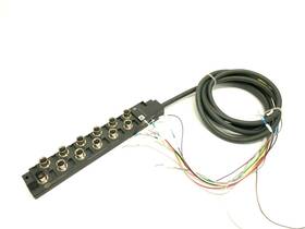 801-5m Alphawire Nc032 12-port M8 Sensor Junction Box 24vdc