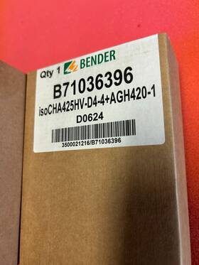 Isocha425hv-d4-4 Bender New - And Agh420-1 Isolation Monitoring / Coupling Device