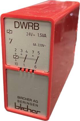 Dwrb24 Bircher Beringen Safety Relay 24 Vac/dc Replacement Part 6a 220v