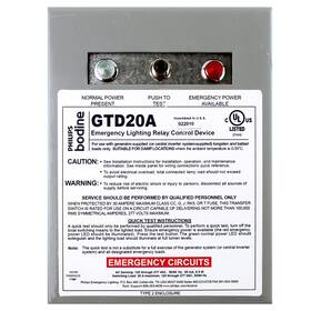 Gtd20a Bodine Emergency Lighting Switch Bypass Device Module