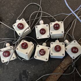 119-10064r Cognex Lot Of 8 Enclosed Indicator Alarm Light