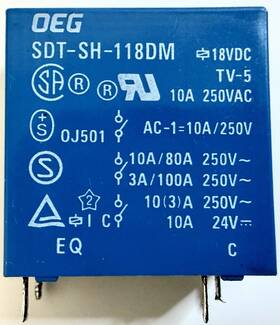 Sdt-sh-118dm Deg 18vdc 10a Original Relay
