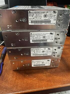 Pmc-24v075w1aa Delta Lot Of 4 - 24vdc 3.125a 75w Power Supplies