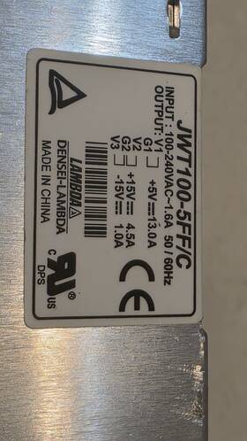 Jwt100-5ff Densei-lambda Jwt1005ff - Jwt100-5ff/c Power Supply 100-240vac Used Gt2