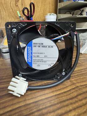 Dv4114 Ebm-papst Dv4114/2n Axial Fan 24vdc 120x120x38mm 6000 Rpm 161.9 Cfm Airflow 21w