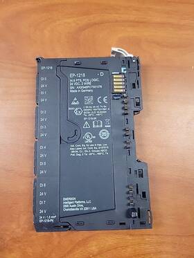 Ep-1218-d Emerson Ep1218d 8 Point Input Module Pos Logic 24 Vdc 2 Wire Unit