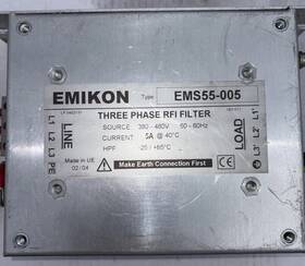 Emikon 55 005 Ems Three Phase Rfi Filter