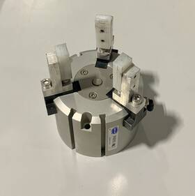 Fkhs-80d Fabco Fabco-air Fkhs Series 3 Jaw Parallel Motion Pneumatic Gripper 80 Bore