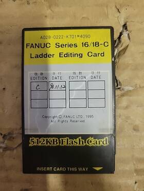A02b-0222-k701 Fanuc A02b-0222-k701#4090 Genuine Ladder Editing Card Series 16/18-c