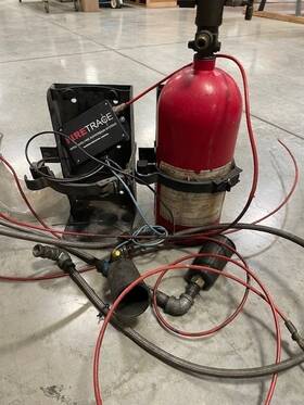 600125 Firetrace Fire Suppresion System Parts Extingusisher As Is Co2