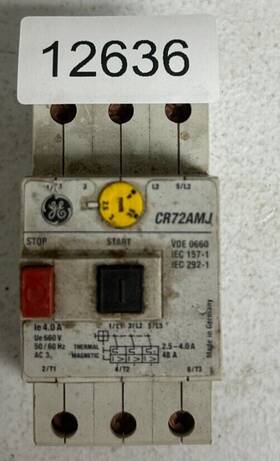 Cr72amj Ge General Electric Manual Motor Controller 2.5-4.0a 48a