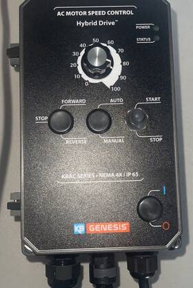 Kbac-24d-ac Genesis Kbac-25d Motor Speed Control Grey Case Ip65 230v
