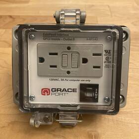 H-rf3-k3 Grace Port Panel Interface Gfci Inside/outside 3 Amp Breaker Ul Type 4