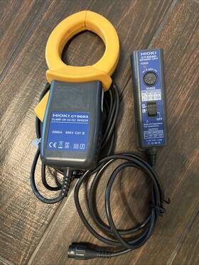 Ct6590 Hioki Ct9693 Ac/dc Sensor 2000a 600v Cat Iii Made In Japan