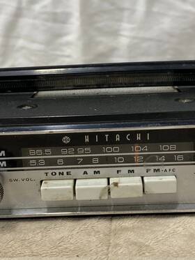 Km-1001r Hitachi Km-1001 Car Radio - Vintage Untested