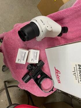 2550503 Leica 4900501 Mountable Focus Armn With Two Eyepieces 10x23b Adjust