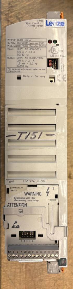 E82ev152 Lenze 4c200 Working Vector Inverter Drive-pre-owned