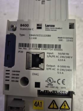 E84avsce1122sb0 Lenze Inverter Stateline C 1.1kw Inch Tested Good Nda With Request