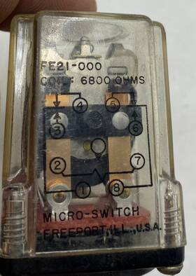 Fe21-000 Micro Switch Fe21-00 Coil 6800 Ohms/fe21-000