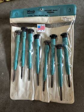 58-0376 Moody / 580376 Vintage 8 Piece Torx Driver Set Acu-min Pollics