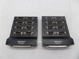 Opt8-m9 Moxa Lot Of 2 8 Port Serial Connection Boxes