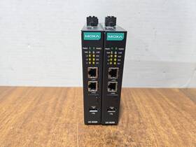 Uc-8210-t-lx-s Moxa Lot Of 2 Power Tested Arm Based Din-rail Industrial Computer