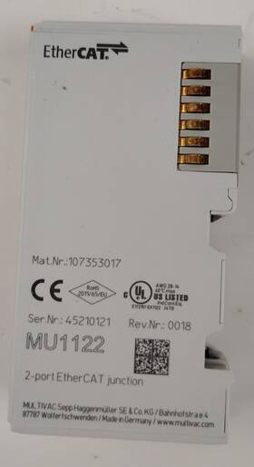 107353017 Multivac Mu1122 Ethercat Junction