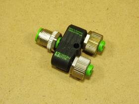 7000-41161 Murr M12 T-splitter 5-pin From Trumpf Machine - Used