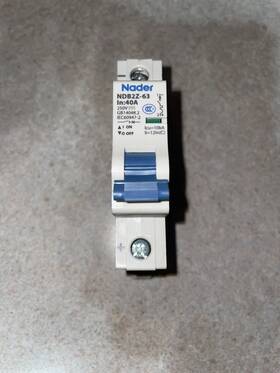 Ndb2z-63 Nader In 40a Circuit Breaker