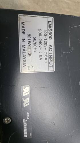 Ews600-6 Nemic Lambda Nemic-lambda Switching Power Supply 6v 100a 821w Industrial 2399