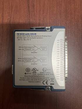 9220 Ni National Instruments C-series Dsub Voltage Input Module 16-bit