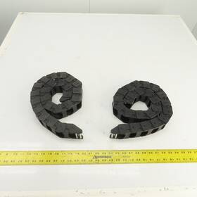 0450.22 Okso 43 Inch Oal Cable Carrier Energy Drag Chain 1.5 X 1 Id Lot Of 2