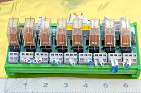 Ra08p-m-rm Omron 8 Channels Din Rail Mount 16a Power Relay Interface Module G2r-1-e Dc 24v Z3b7