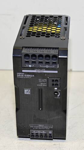 S8vk-s48024 Omron 20a 24vdc Din Rail Mount Power Supply