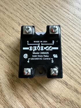 240a25 Opto 22 Optp Solid State Relay 120/240vac