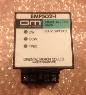 Bmp502h Oriental Motor Brake Reverse Pack With Base Used