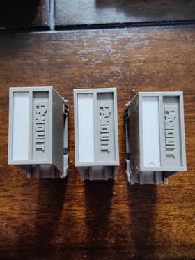 Cadin1 Panduit Lot Of 3 Din Rail Mount Adaptor -