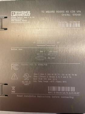 1010461 Phoenix Contact Tc Mguard Rs4000 4g Att Vpn Router Used