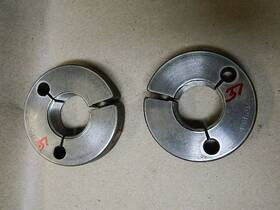 8-16un-3a Ponam 1/8-16un-3a 1 1/8 Inch -16un-3a Thread Ring Gage Set Go 1.0844 Nogo 1.0807 Lot # 37