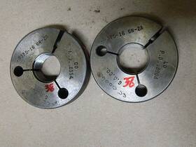 9375-16un-2a Ponam .9375-16un-2a Ga Company Thread Gage Set Go .9854 Nogo .9375 Lot # 38