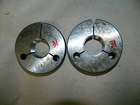 Unf-3a Prestige 1/4-12 1 Thread Ring Gage Set Go 1.1959 Nogo 1.1913 Lot # 31