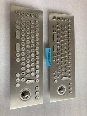 65t-es-tb Printec Ds Us-www Stainless Steel Keyboard Lot Of 2 10949