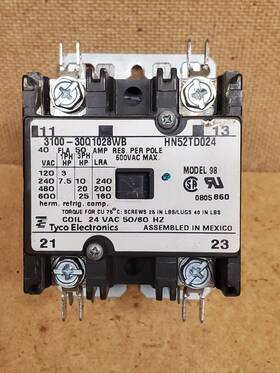 3100-30q1028wb Products Unlimited Tyco Definite Purpose Contactor