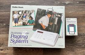 17-6021 Radioshack 17-6020 Rare Radio Shack Business/home Wireless Paging System And Pager