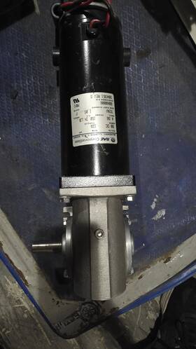 6040006 Rae 904351 Rae# Ge# Rev.g Dc Motor Gearbox Used